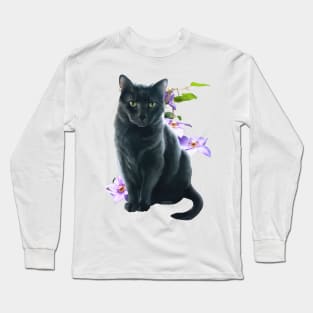 Sitting Pretty Kitty Long Sleeve T-Shirt